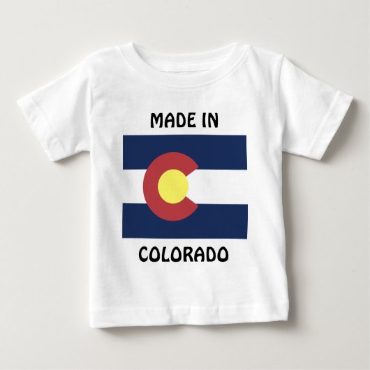 T-shirt Pour Bébé Drapeau du Colorado (Devant)