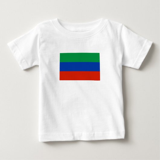 T-shirt Pour Bébé Drapeau du Daghestan (Devant)