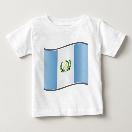 T-shirt Pour Bébé Drapeau du Guatemala (Devant)