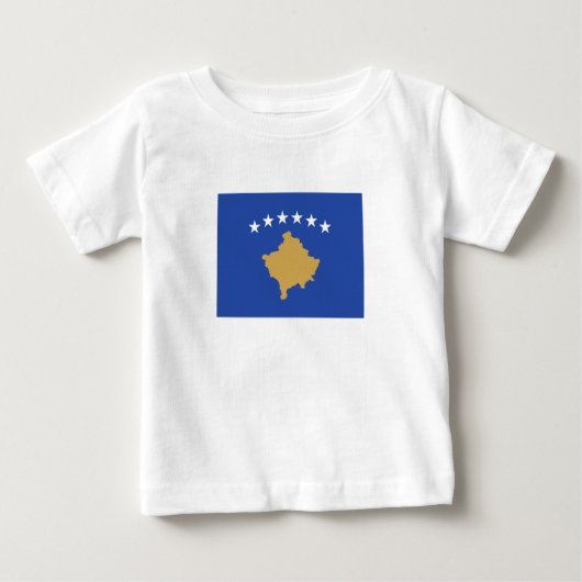 T-shirt Pour Bébé Drapeau du Kosovo (Devant)