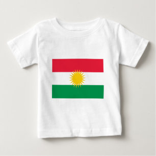 T-shirt Pour Bébé Drapeau du Kurdistan
