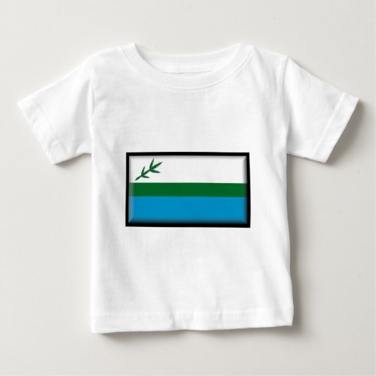 T-shirt Pour Bébé Drapeau du Labrador (Canada) (Devant)