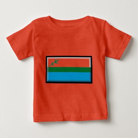 T-shirt Pour Bébé Drapeau du Labrador (Canada) (Devant)