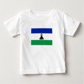 T-shirt Pour Bébé Drapeau du Lesotho (Devant)