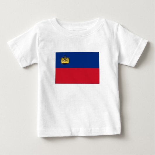 T-shirt Pour Bébé Drapeau du Liechtenstein (Devant)
