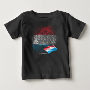 T-shirt Pour Bébé Drapeau du Luxembourg