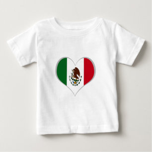 T-shirt Pour Bébé Drapeau du Mexique
