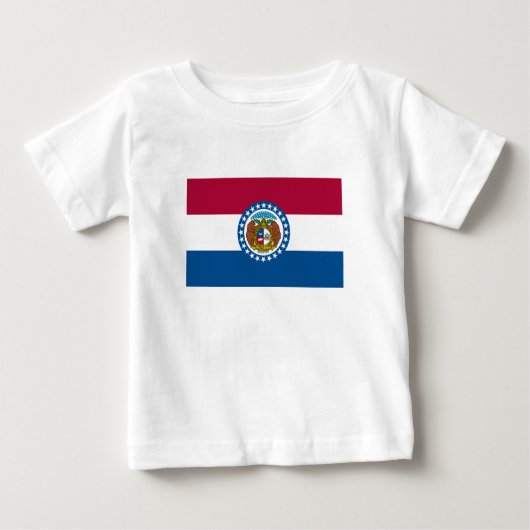 T-shirt Pour Bébé Drapeau du Missouri (Devant)