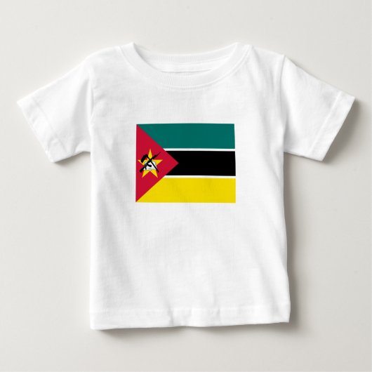 T-shirt Pour Bébé Drapeau du Mozambique (Devant)