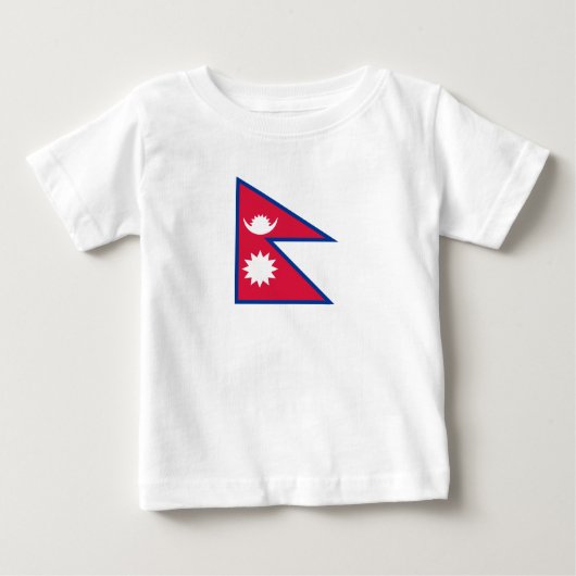 T-shirt Pour Bébé Drapeau du Népal (Devant)