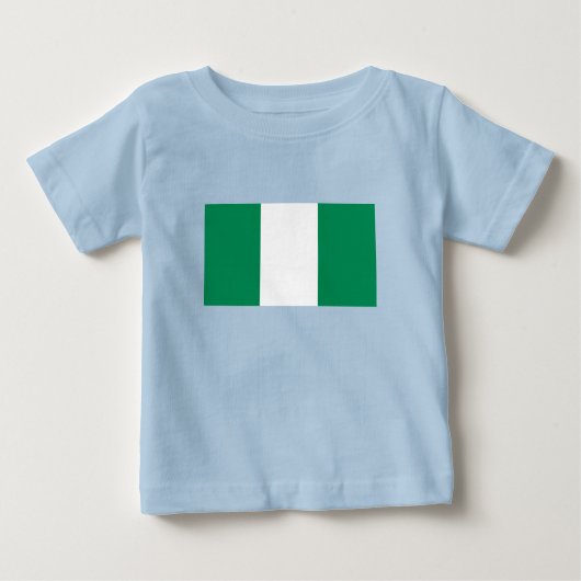 T-shirt Pour Bébé Drapeau du Nigéria (Devant)