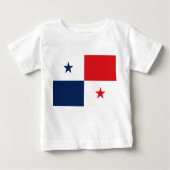 T-shirt Pour Bébé Drapeau du Panama (Devant)
