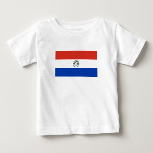 T-shirt Pour Bébé drapeau du Paraguay (Devant)