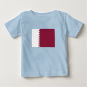 T-shirt Pour Bébé Drapeau du Qatar (Devant)
