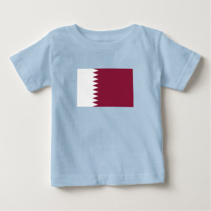 T-shirt Pour Bébé Drapeau du Qatar
