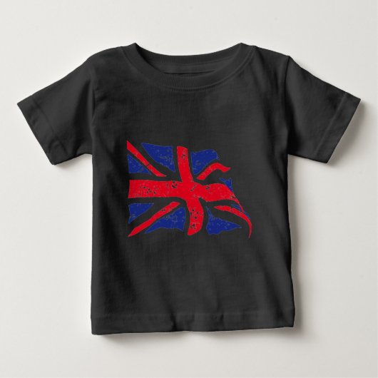 T-shirt Pour Bébé Drapeau du Royaume-Uni (Devant)