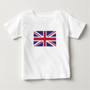 T-shirt Pour Bébé Drapeau du Royaume-Uni patriotique