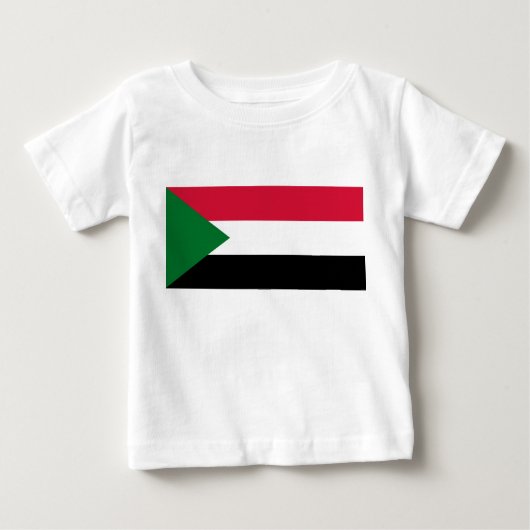 T-shirt Pour Bébé Drapeau du Soudan (Devant)