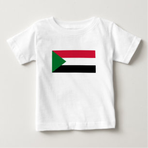 T-shirt Pour Bébé Drapeau du Soudan