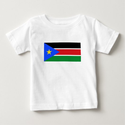 T-shirt Pour Bébé Drapeau du Soudan du Sud (Devant)