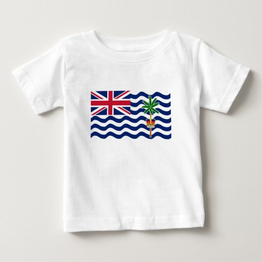 T-shirt Pour Bébé Drapeau du Territoire britannique de l'océan Indie (Devant)