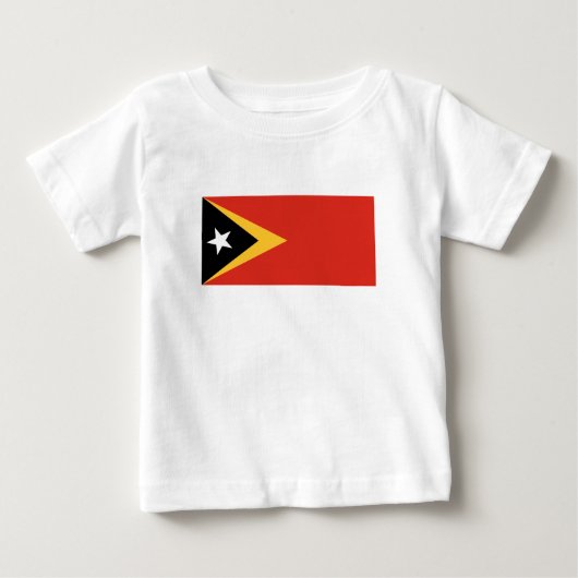 T-shirt Pour Bébé Drapeau du Timor oriental (Devant)