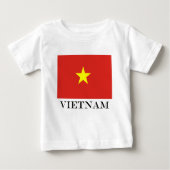 T-shirt Pour Bébé Drapeau du Vietnam (Devant)