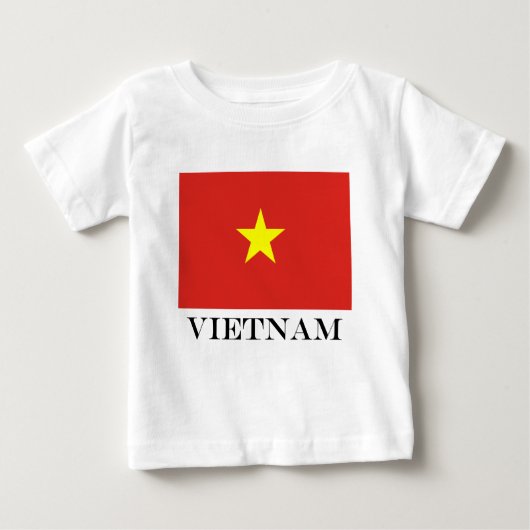 T-shirt Pour Bébé Drapeau du Vietnam (Devant)