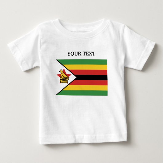 T-shirt Pour Bébé Drapeau du Zimbabwe (Devant)