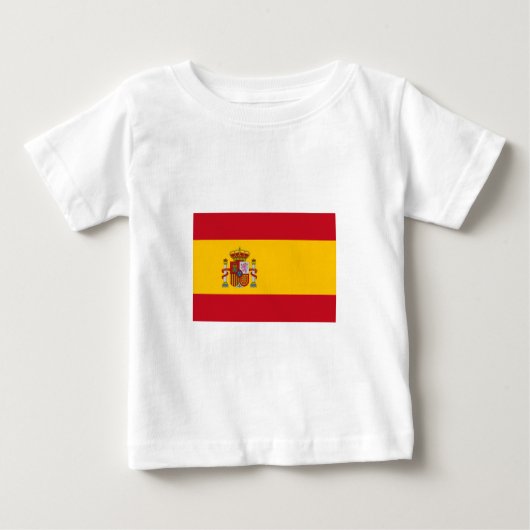 T-shirt Pour Bébé Drapeau espagnol (Devant)