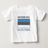 T-shirt Pour Bébé Drapeau estonien (Devant)