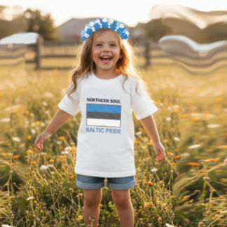 T-shirt Pour Bébé Drapeau estonien