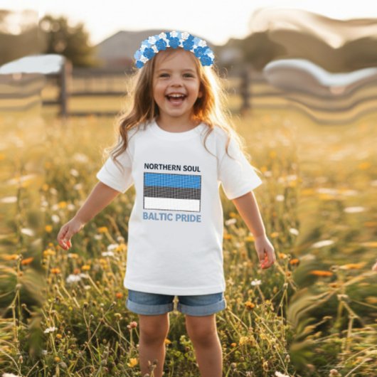 T-shirt Pour Bébé Drapeau estonien
