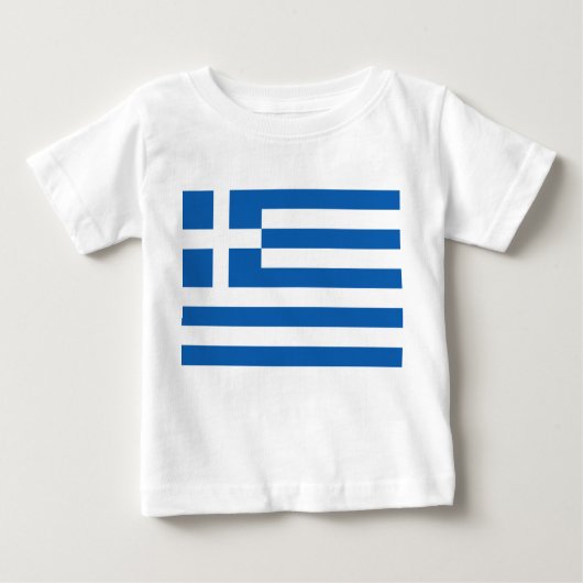 T-shirt Pour Bébé Drapeau grec (Grèce) (Devant)