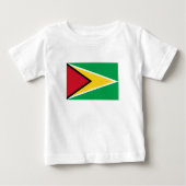 T-shirt Pour Bébé Drapeau Guyana (Devant)