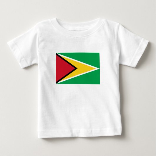 T-shirt Pour Bébé Drapeau Guyana (Devant)