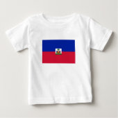 T-shirt Pour Bébé Drapeau Haïti (Devant)