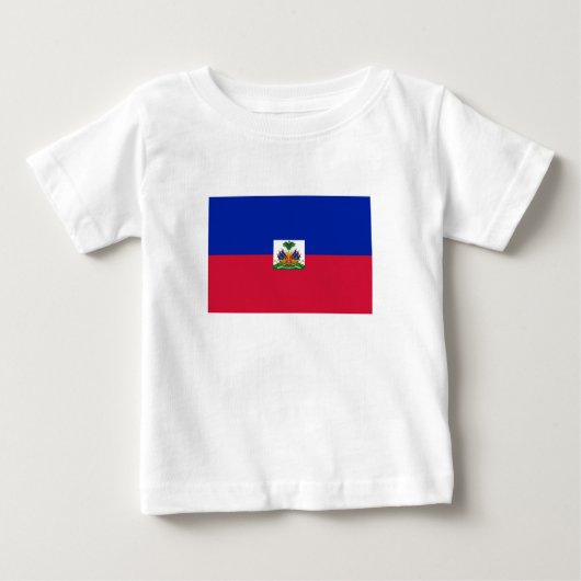 T-shirt Pour Bébé Drapeau Haïti (Devant)