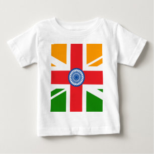 T-shirt Pour Bébé Drapeau indien anglo