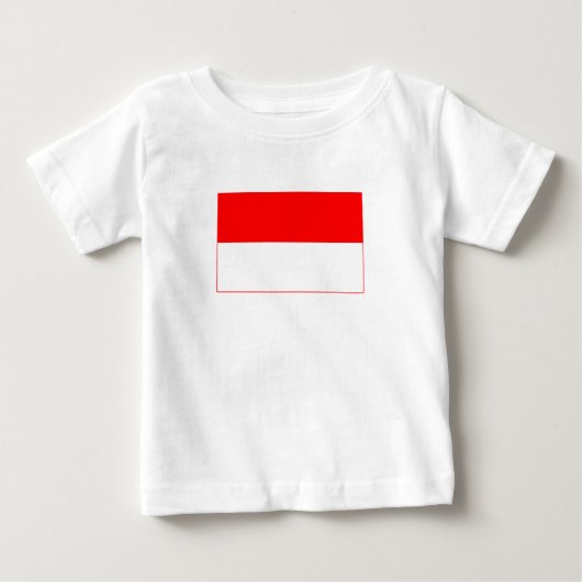 T-shirt Pour Bébé Drapeau Indonésie (Devant)
