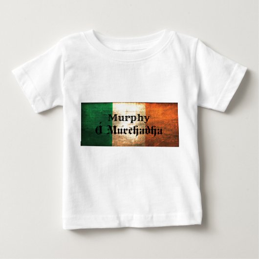 T-shirt Pour Bébé Drapeau irlandais Murphy (Devant)