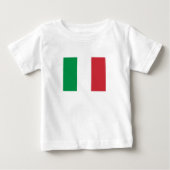 T-shirt Pour Bébé Drapeau Italie (Devant)