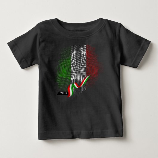 T-shirt Pour Bébé Drapeau italien (Devant)
