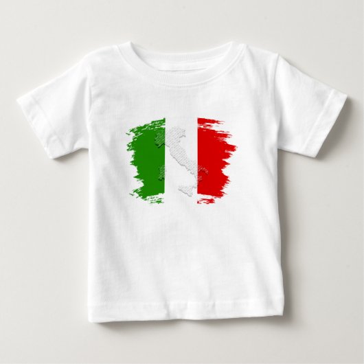 T-shirt Pour Bébé Drapeau italien (Devant)