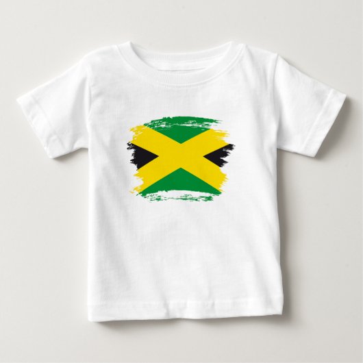 T-shirt Pour Bébé Drapeau jamaïcain (Devant)