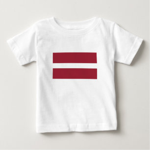 T-shirt Pour Bébé Drapeau Lettonie