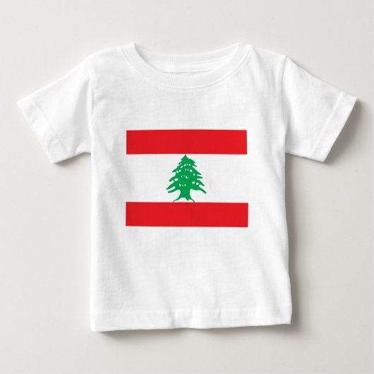 T-shirt Pour Bébé Drapeau libanais - drapeau de علملبنان du Liban (Devant)