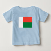 T-shirt Pour Bébé Drapeau Madagascar (Devant)