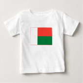 T-shirt Pour Bébé Drapeau Madagascar (Devant)