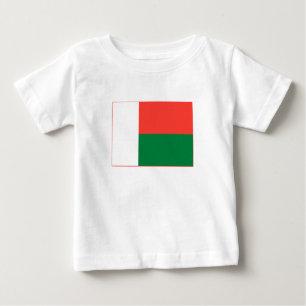 T-shirt Pour Bébé Drapeau Madagascar